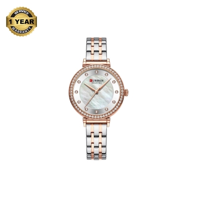 Picture of CURREN 9087 Silver And RoseGold Two-tone Stainless Steel Analog Watch For Women - RoseGold & Silver