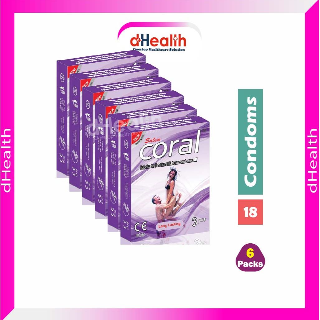 Picture of Coral Long Lasting Condom 6's Pack (18 Pcs)