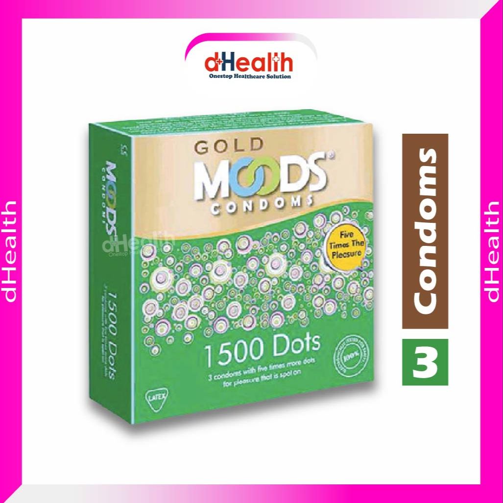 Picture of Moods 1500 Dotted Condom, Single Pack (3pcs)