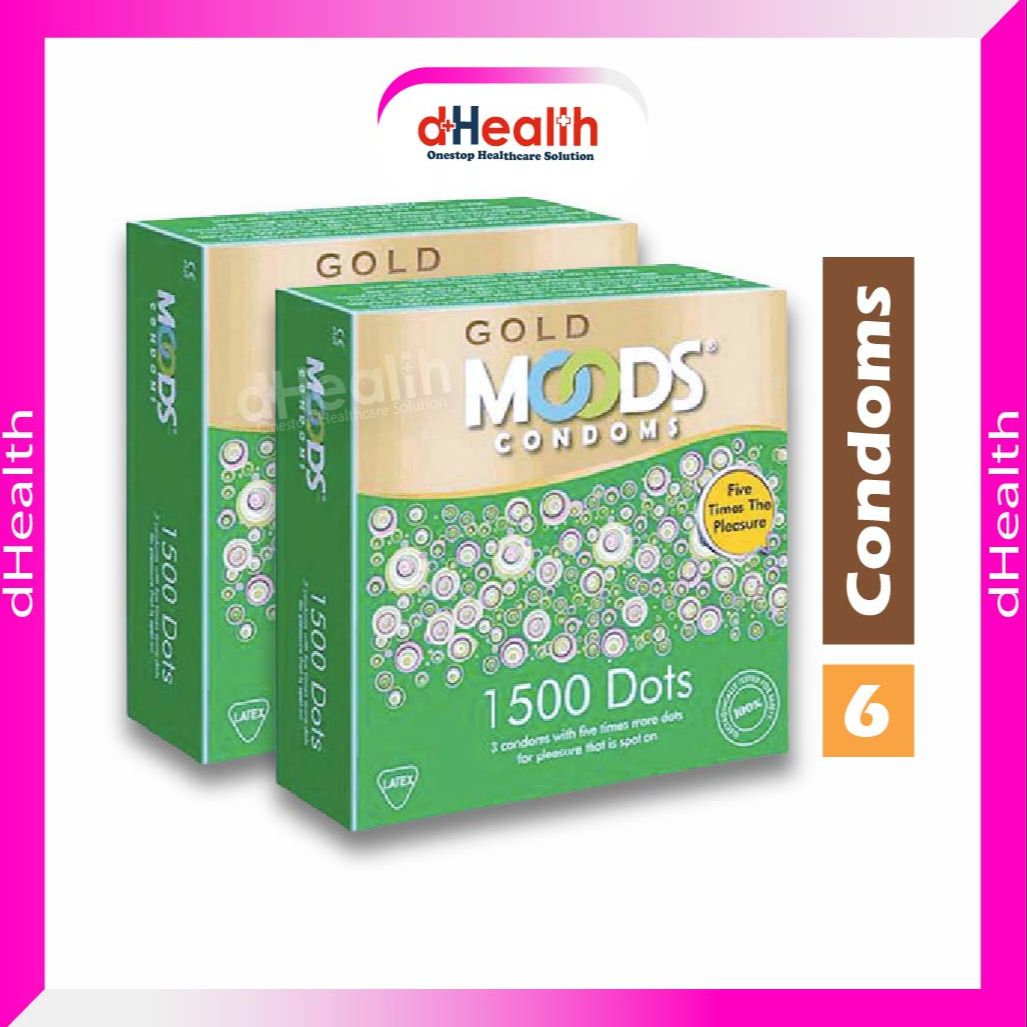 Picture of Moods 1500 Dotted Condom, 2's Combo Pack (6pcs)