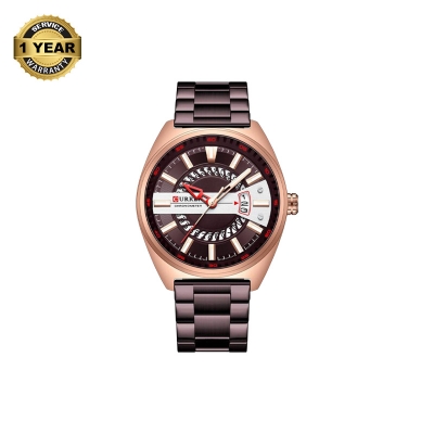 Picture of CURREN C8403M Bronze Stainless Steel Analog Watch For Men - RoseGold & Bronze