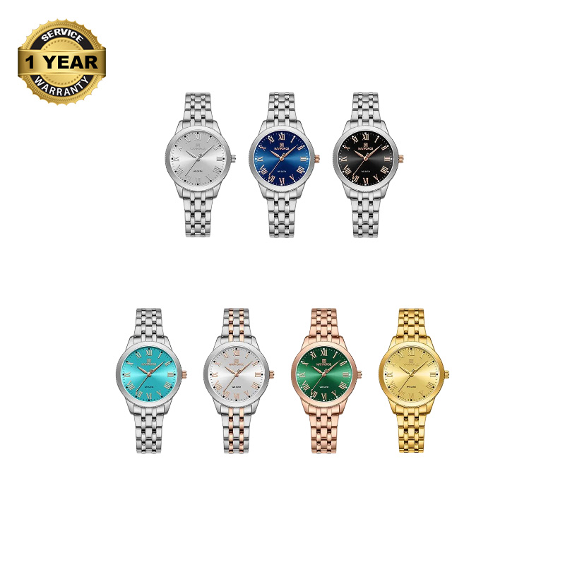 Picture of NAVIFORCE NF5032 Watches For Ladies Casual Wild Stainless Steel Band Women Bracelet 30M Water Resistant Sports Female Wrist Watch