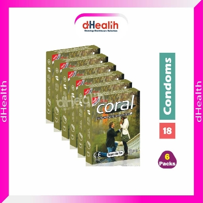 Picture of Coral Super Ultra Thin Condom 6's Pack (18 Pcs)
