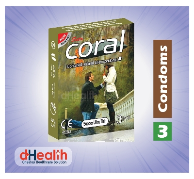 Picture of Coral Super Ultra Thin Condom 6's Pack (18 Pcs)