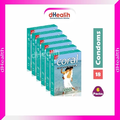 Picture of Coral Ultra Thin Extra Time Condom 6's Pack (18 Pcs)