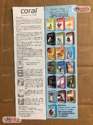 Picture of Coral Ultra Thin Extra Time Condom 6's Pack (18 Pcs)