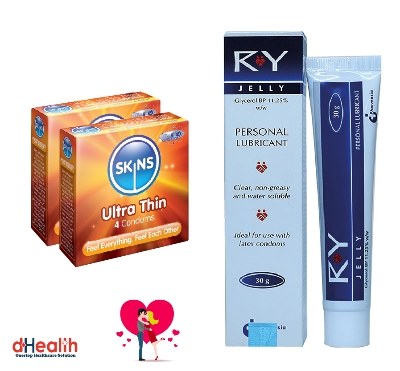 Picture of Coral Vanilla Flavor Condom 6 Packs (18 Pcs condoms), 1 Ry Jelly 10g (Personal Lubricant) Free
