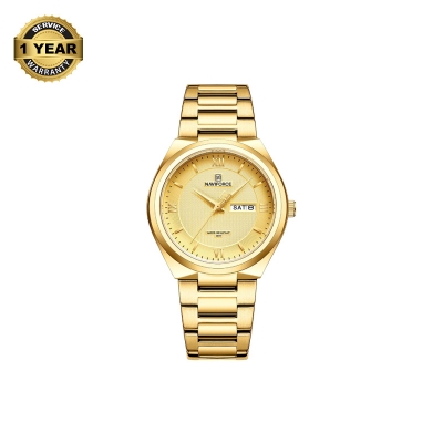 Picture of NAVIFORCE NF8030G Golden Stainless Steel Analog Watch For Men - Golden
