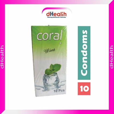 Picture of Coral Mint Flavor Condom 10's Pack (10 Pcs Condom) Pack