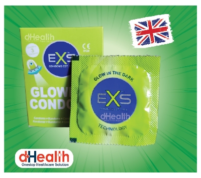 Picture of EXS Glow in the Dark Condom 2's Combo Pack 3x2=6pcs (Made in UK)