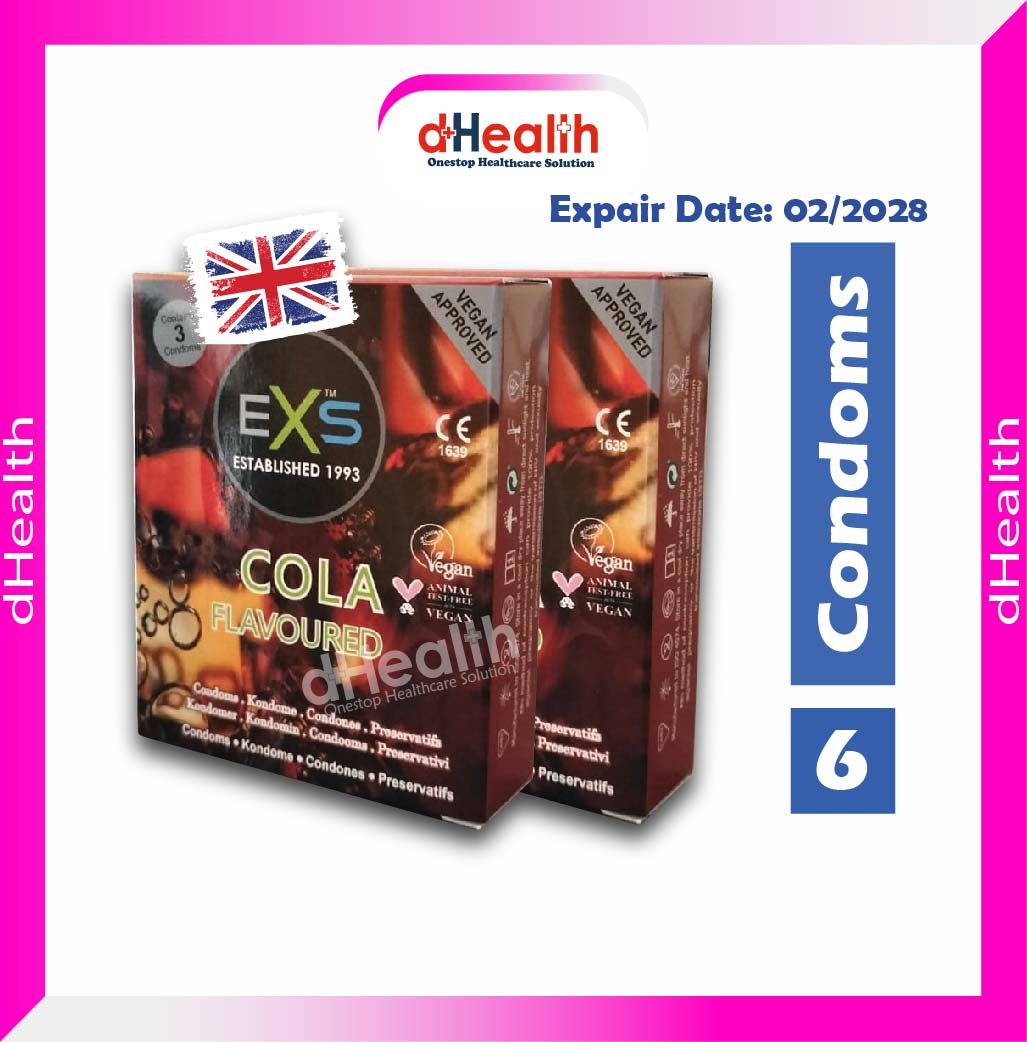 Picture of EXS Cola Flavoured Condom 2's Combo Pack 3x2=6pcs (Made in UK)