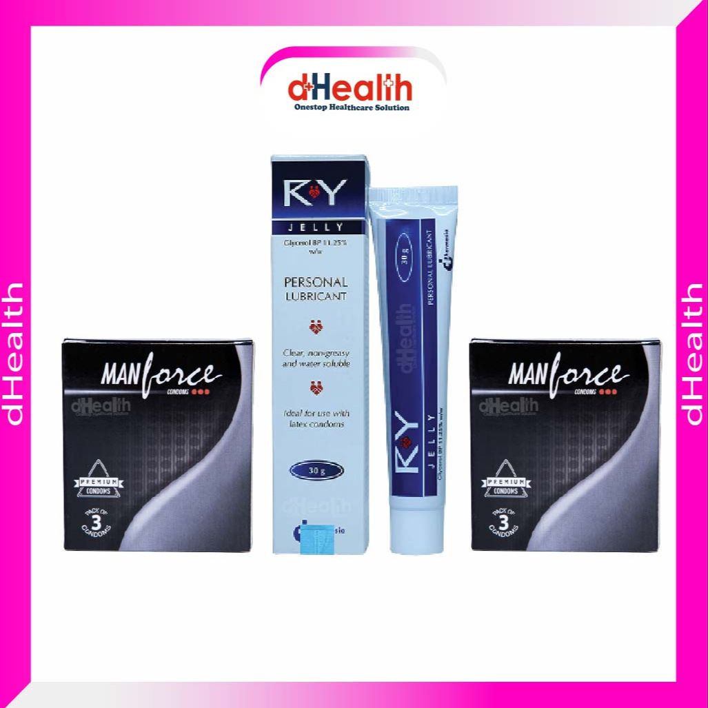 Picture of RY Jelly 1 Pc & 2 Pack (6pcs) Manforce Premium Condom