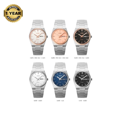 Picture of SKMEI 9288 Stainless Steel Classic Fashion Quartz Calendar Waterproof Business Watch For Men