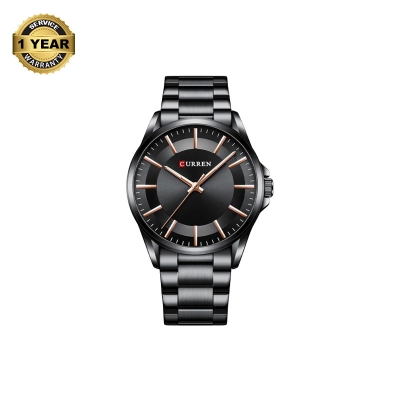 Picture of CURREN C8429 Black Stainless Steel Analog Watch For Men - Black