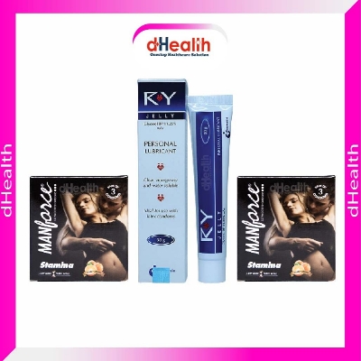 Picture of Manforce RY Jelly & 2 Pack 6pcs Stamina Condom