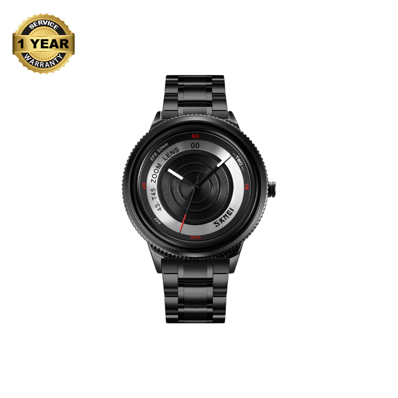 Picture of SKMEI 9267 Black Stainless Steel Analog Watch For Men - Black