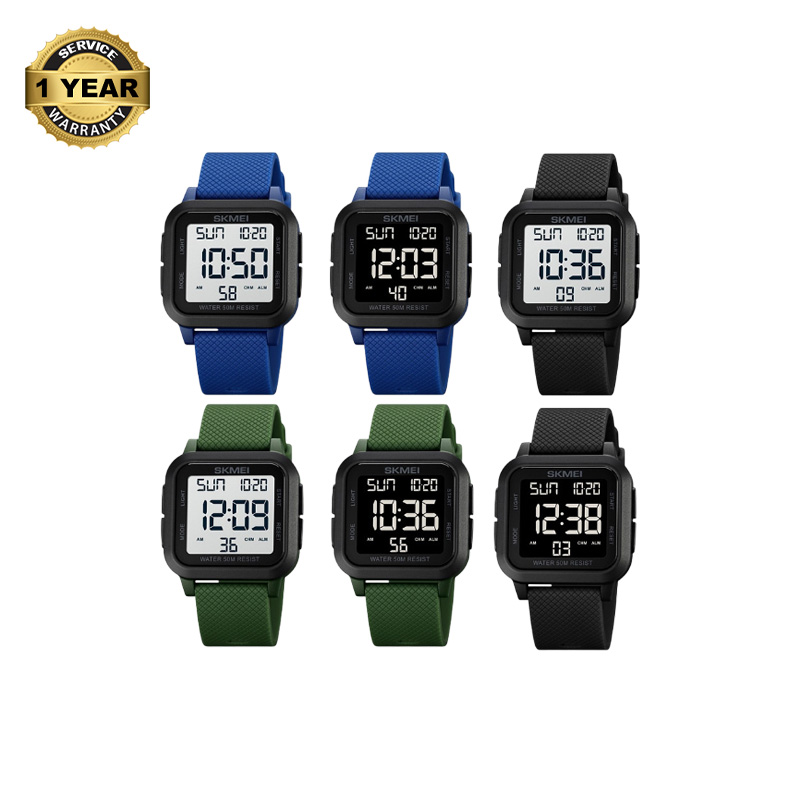 Picture of SKMEI 1894 Square Sports Waterproof Multifunctional Luminous Watch