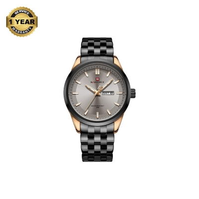 Picture of NAVIFORCE NF9203G Black Stainless Steel Analog Watch For Men - RoseGold & Black