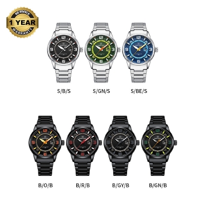 Picture of NAVIFORCE NF8044 Luminous Waterproof 3D Fun Dial Trendy Stainless Steel Strap Quartz Men’s Watch