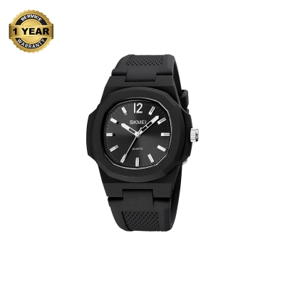 Picture of SKMEI 1717 Black PU Analog Watch For Unisex - Available Color in Black and Silver & Black