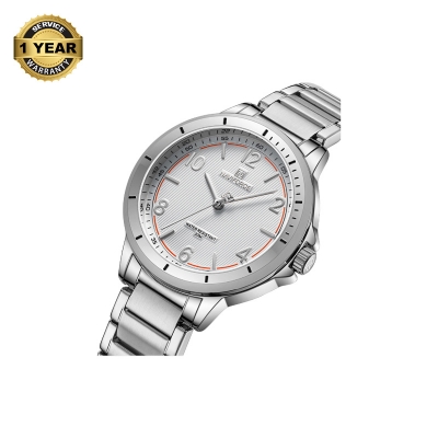 Picture of NAVIFORCE NF5021 Silver Stainless Steel Analog Watch For Women - White & Silver