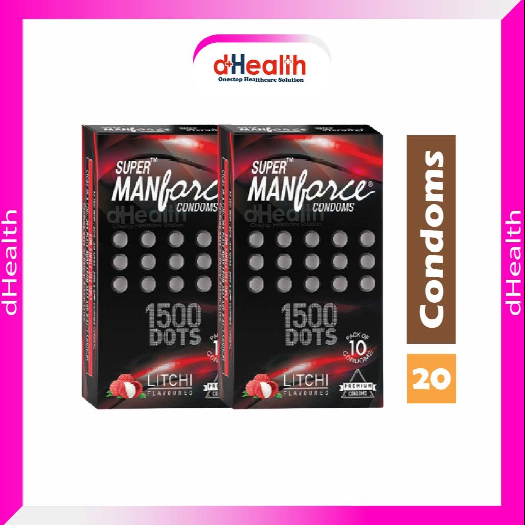 Picture of Manforce Super Litchi 1500 Dotted Condom 2s - 20 pcs