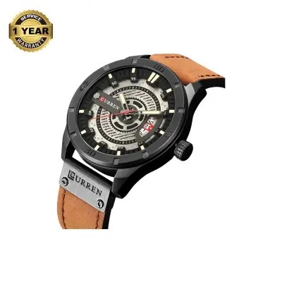 Picture of Curren 8301L - Brown Leather Analog Watch for Men