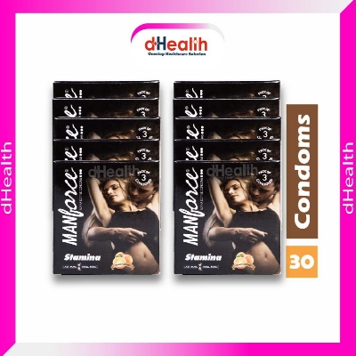 Picture of Manforce Stamina Condom Orange Flavor 10's Combo pack (3x10=30 pcs)