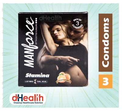 Picture of Manforce Stamina Condom Orange Flavor 10's Combo pack (3x10=30 pcs)