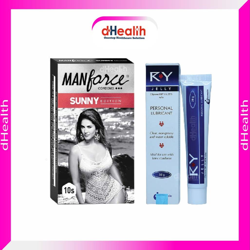 Picture of Manforce Sunny Condom 10pc pack 1 & RY Jelly 1 Pack