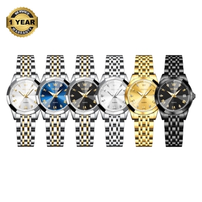 Picture of OLEVS 9931 Luxury Dimond Cut Glass Stainless Steel Analog Wrist Watch For Women