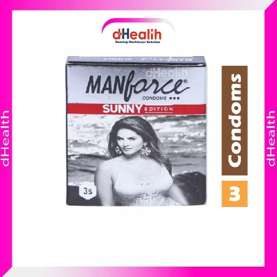 Picture of Manforce Ribbed & Dotted Sunny Edition Condom Single pack (3x1 - 3 pcs)
