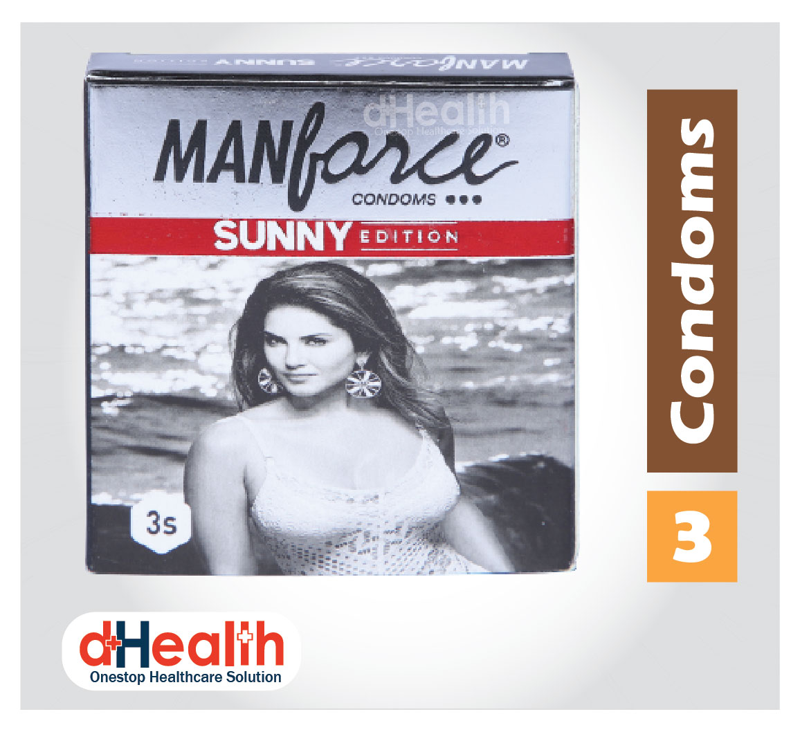 Picture of Manforce Ribbed & Dotted Sunny Edition Condom Single pack (3x1 - 3 pcs)
