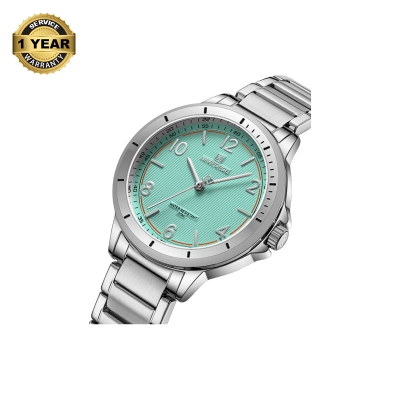 Picture of NAVIFORCE NF5021 Silver Stainless Steel Analog Watch For Women - Pest & Silver