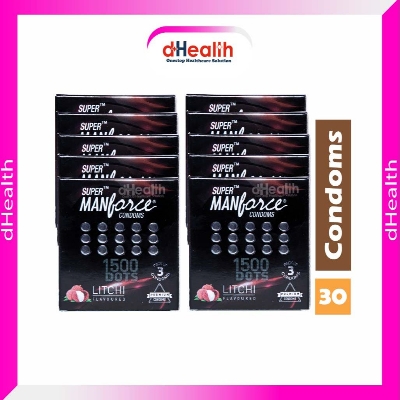 Picture of Manforce Super Litchi Dotted Condom 10's Combo pack (3x10=30 pcs)