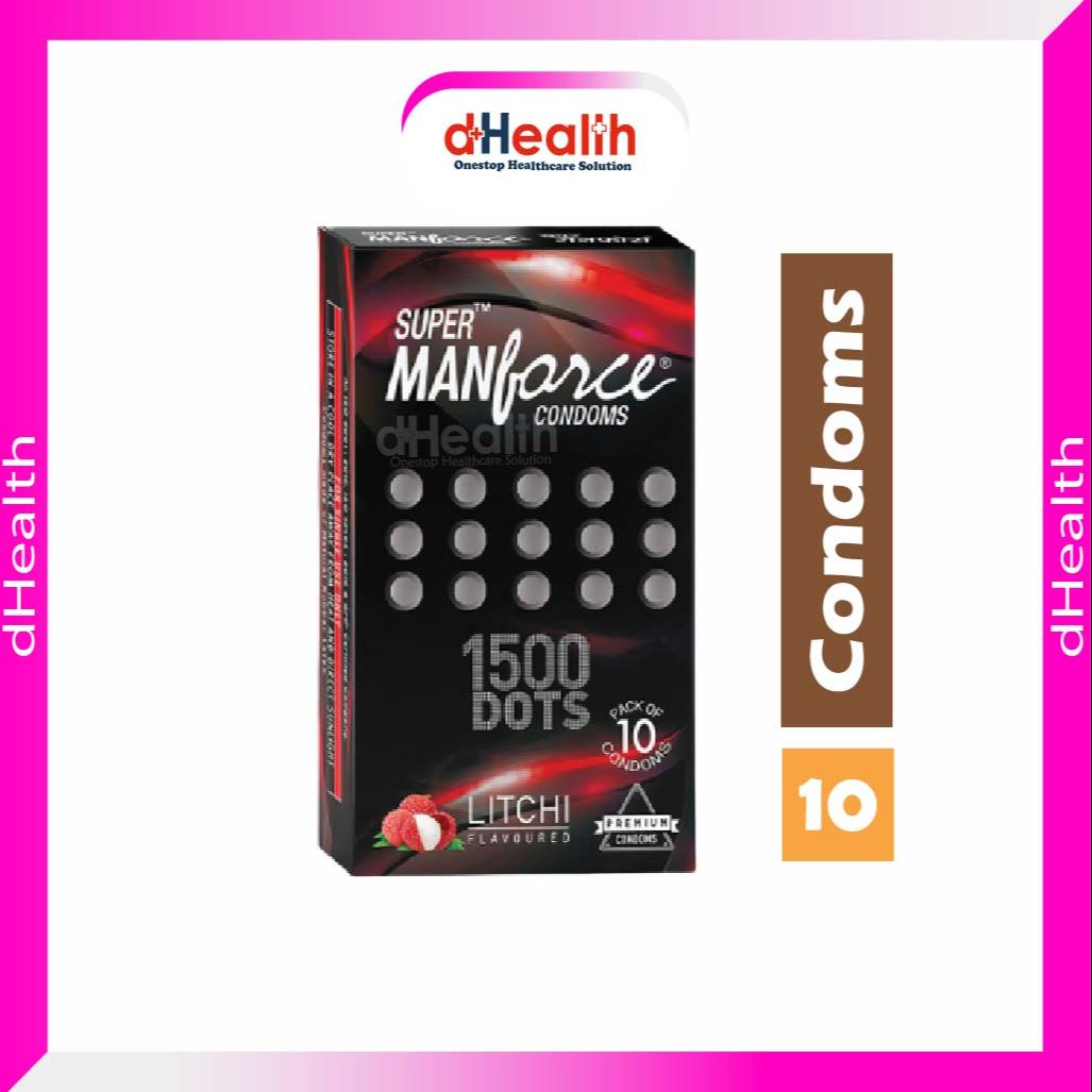 Picture of Manforce Super Litchi 1500 Dotted Condom 10 pcs