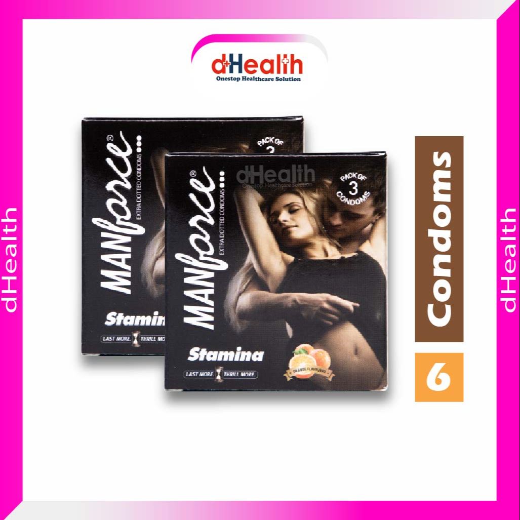 Picture of Manforce Stamina Condom Orange Flavor 2's Combo Pack