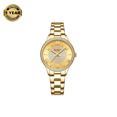 Picture of CURREN 9084 Golden Stainless Steel Analog Watch For Women - Golden