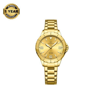 Picture of NAVIFORCE NF5022 Golden Stainless Steel Analog Watch For Women - Golden