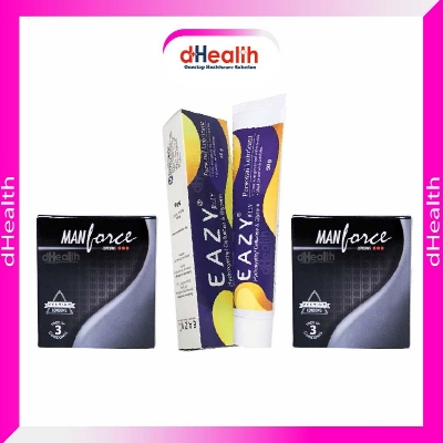 Picture of Eazy Jelly 50gm & 2 Pack 6pcs Manforce Premium Condom