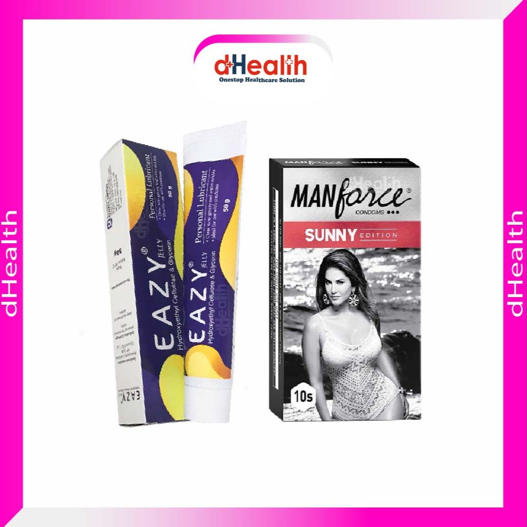 Picture of Manforce Sunny Condom 1 Pack (10pcs) & 1 Eazy Jelly 50gm Combo