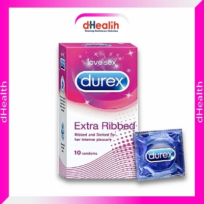 Picture of Durex Extra Ribbed Condom - 10 Pcs Pack (India)