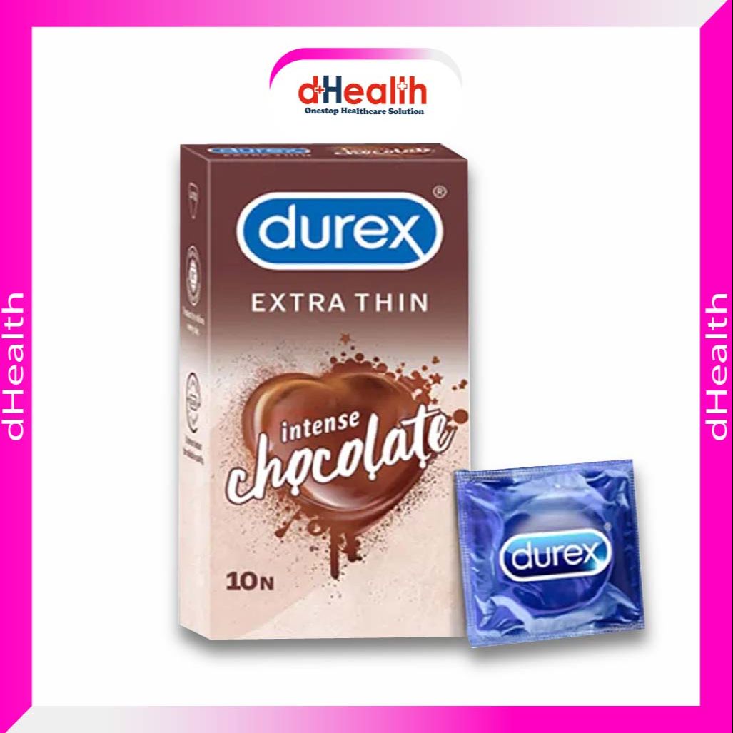 Picture of Durex Extra Thin Chocolate Condom - 10Pcs Pack (India)