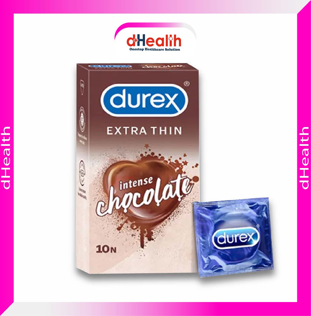 Picture of Durex Extra Thin Chocolate Condoms - 10 Pcs Pack (India) & RY Jelly, 30g Personal lubricant Combo