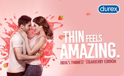 Picture of Durex Extra Thin Strawberry Condoms - 10 Pcs Pack (India) & RY Jelly, 30g Personal lubricant Combo