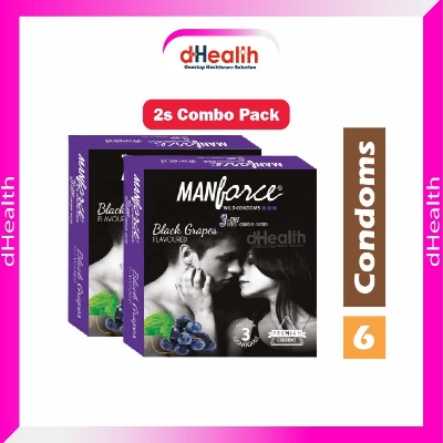 Picture of Manforce Black Grape Condom 2's Combo pack (3x2=6 pcs)