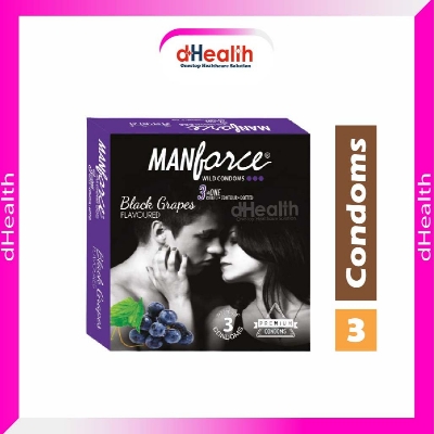 Picture of Manforce Black Grape Condom Single pack (3x1=3 pcs)