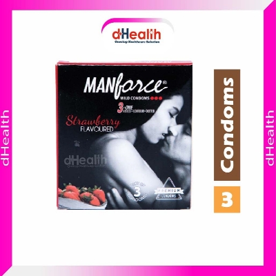 Picture of Manforce Strawberry Condom Single pack (3x1=3 pcs)