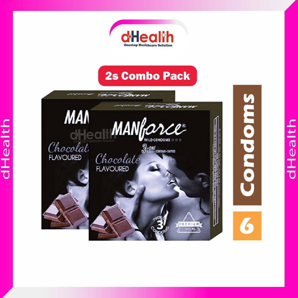 Picture of Manforce Chocolate Condom 2's Combo pack (3x2=6 pcs)