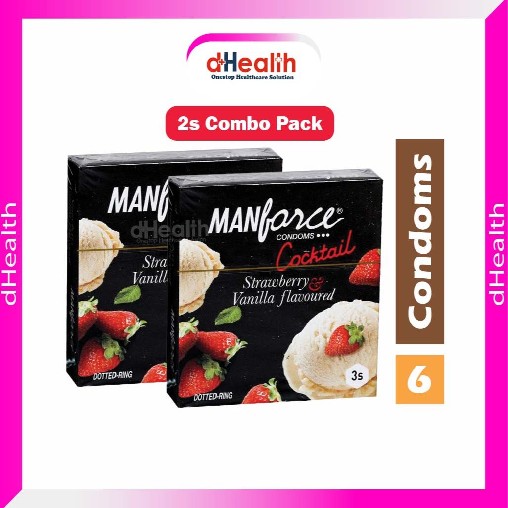 Picture of Manforce Cocktail 2280 Dotted Condom 2's Combo pack (3x2=6 pcs)